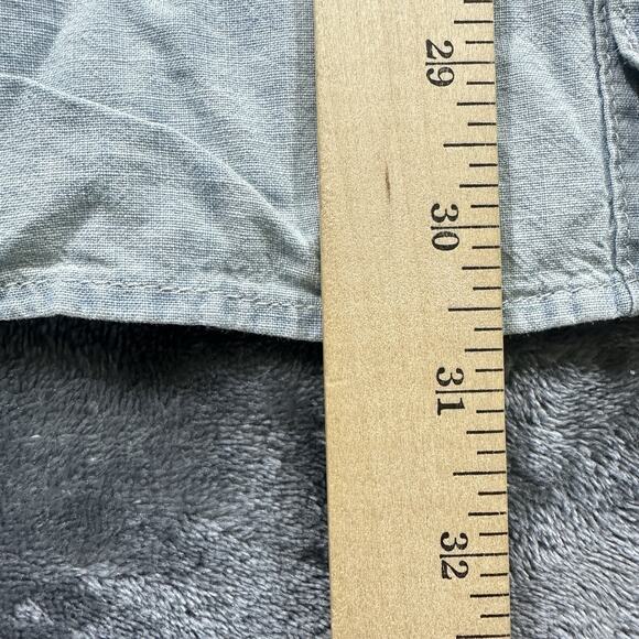 Gap Button Up Shirt Mens XL Light Blue Standard Fit Denim Long Sleeve Pockets - Picture 7 of 9